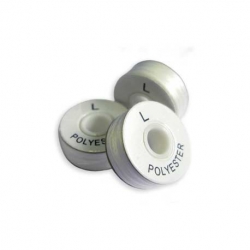 White Pre-Wound Bobbins for Brother PR Machines